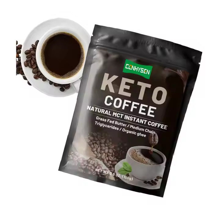 Rótulo privado Keto Emagrecimento Café Perda de peso Controle de dieta MCT Substituição de refeições Alimentos instantâneos