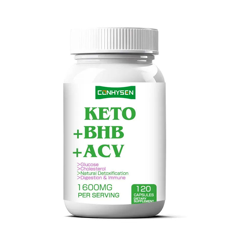 OEM ODM cápsulas Keto perda de peso rico BHB ACV Suporte de gestão do corpo atacadista