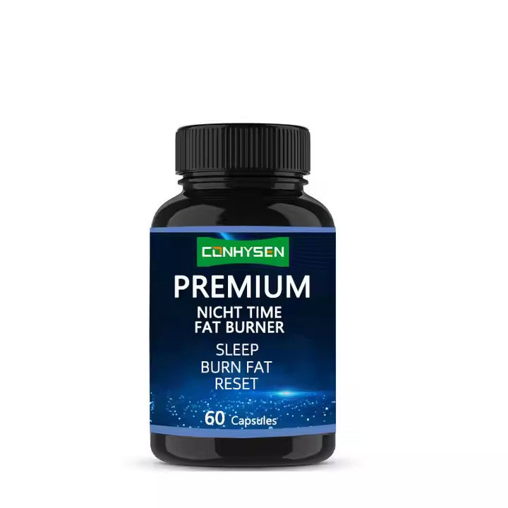 L Theanine Slim Fat Burner cápsulas Night Time Suporta Gestão de Peso OEM ODM