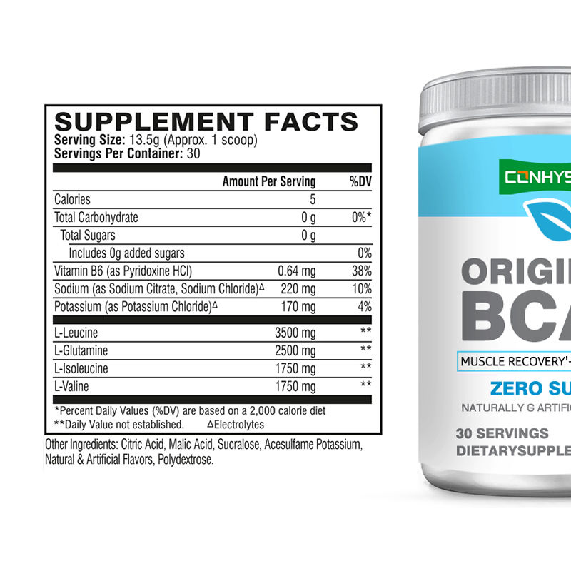 BCAA em Pó Sabor Doce para Recuperação Muscular Pós-Treino Bebida em Pó com Vitamina B6