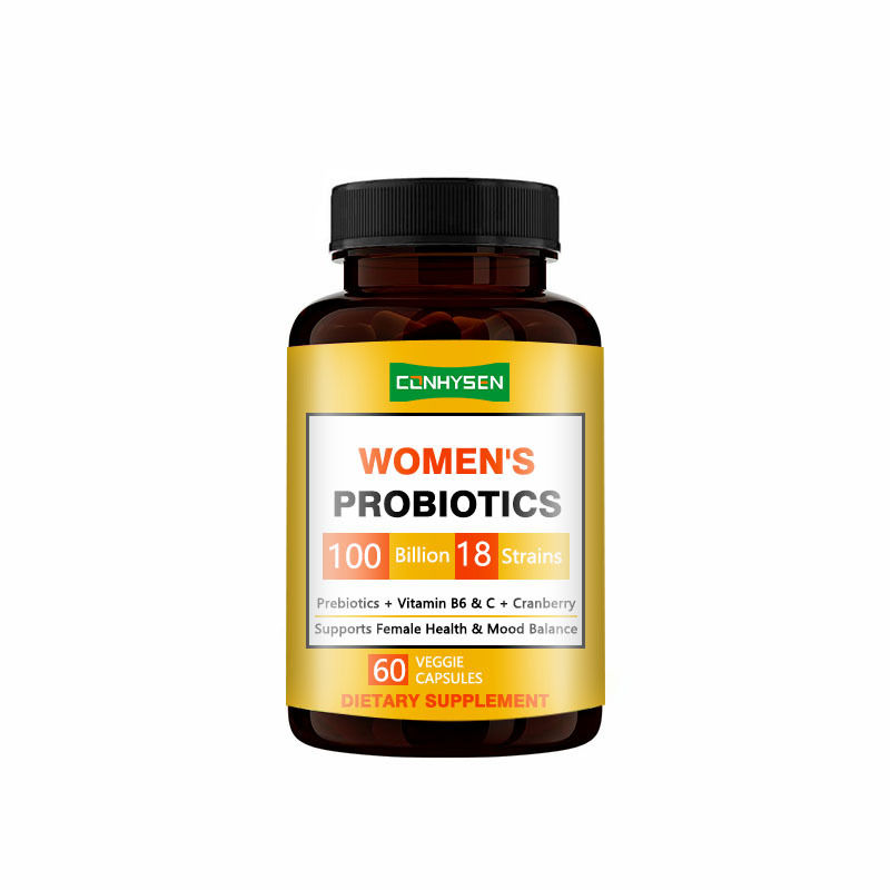 OEM / ODM cápsulas de probióticos femininos otimizar corte vaginal Flora não OGM Premium 5-in-I Feminino