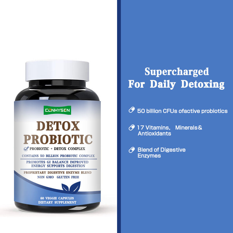 Cápsulas de Probióticos Detox Premium Personalizadas Melhoram os Níveis de Energia Formulado Para Mulheres e Homens