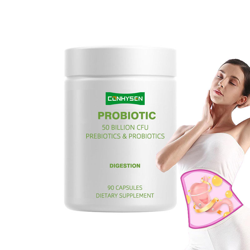 Probióticos cápsulas apoia melhor digestão com mistura botânica orgânica fermentada