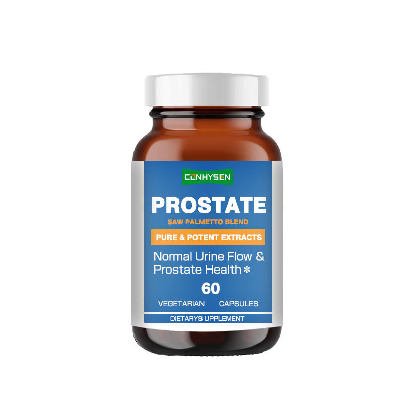 Cápsulas de Próstata com Rótulo Personalizado Suplemento de Saw Palmetto Aumenta a Saúde da Próstata Formulado para Homens