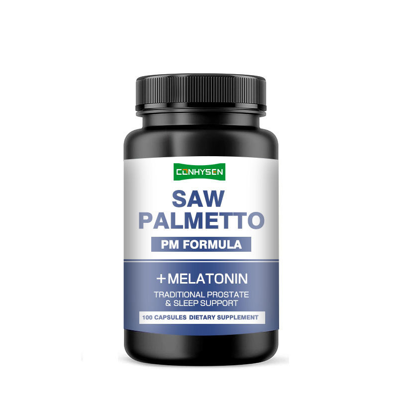 OEM/ODM Saw Palmetto Suplemento Vegano Saw Palmetto cápsulas para reduzir a micção frequente