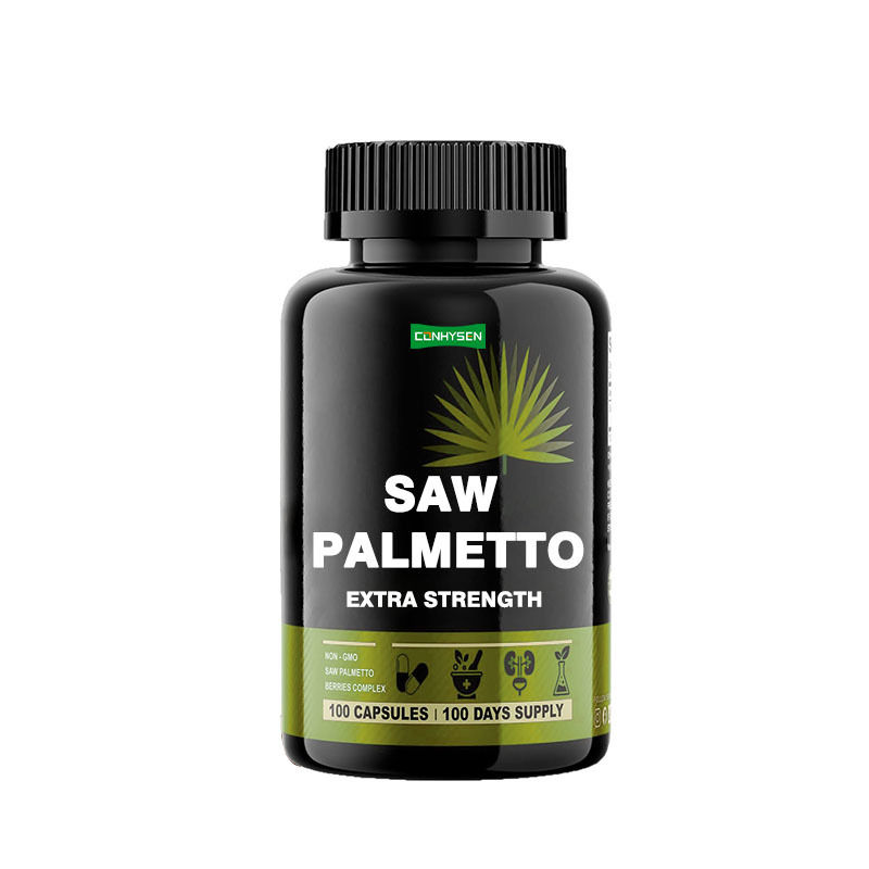Fabricante de Suplemento Saw Palmetto cápsulas Extra Força Para Reduz a Perda de Cabelo Apoia o Crescimento
