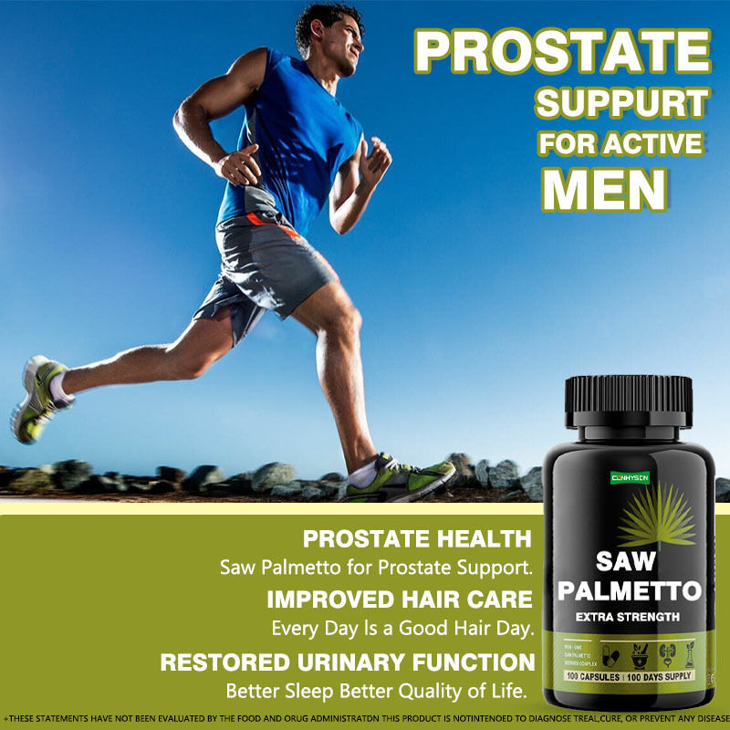 Fabricante de Suplemento Saw Palmetto cápsulas Extra Força Para Reduz a Perda de Cabelo Apoia o Crescimento