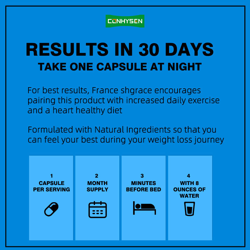 Wholesale Custom Women's Night Time Fat Burner Capsules Helps to Soothe Nervousness for Relaxation