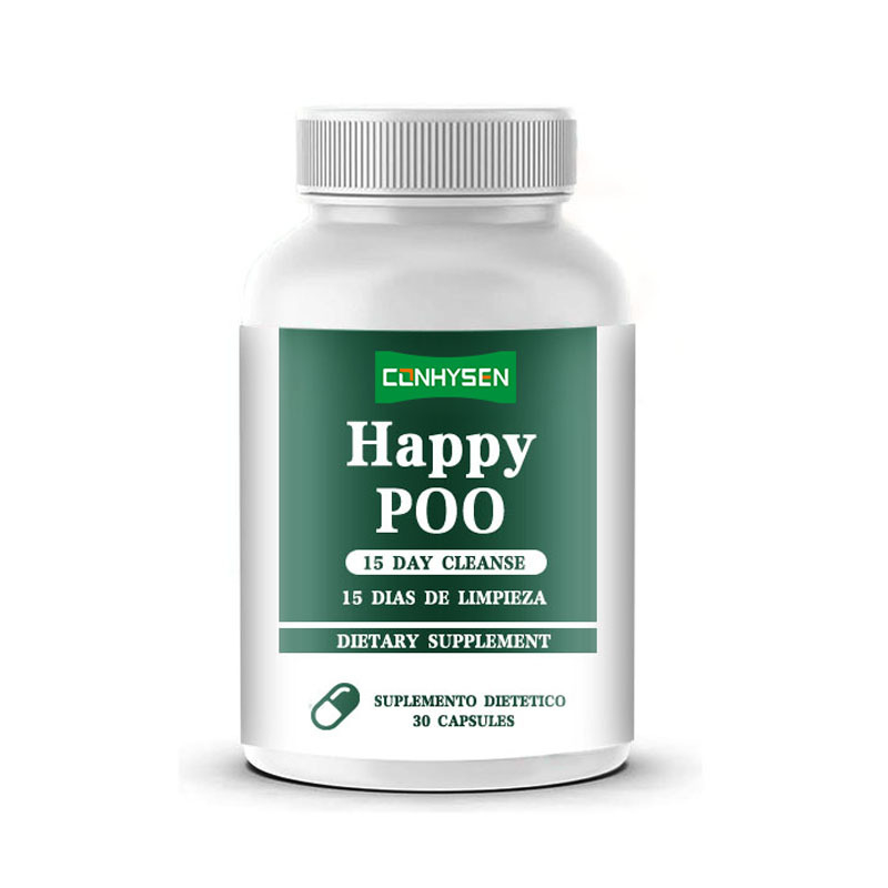 15 Dias de Limpeza Cápsulas de Poo Felizes Reduz Inchaço e Constipação Produtos Emagrecedores