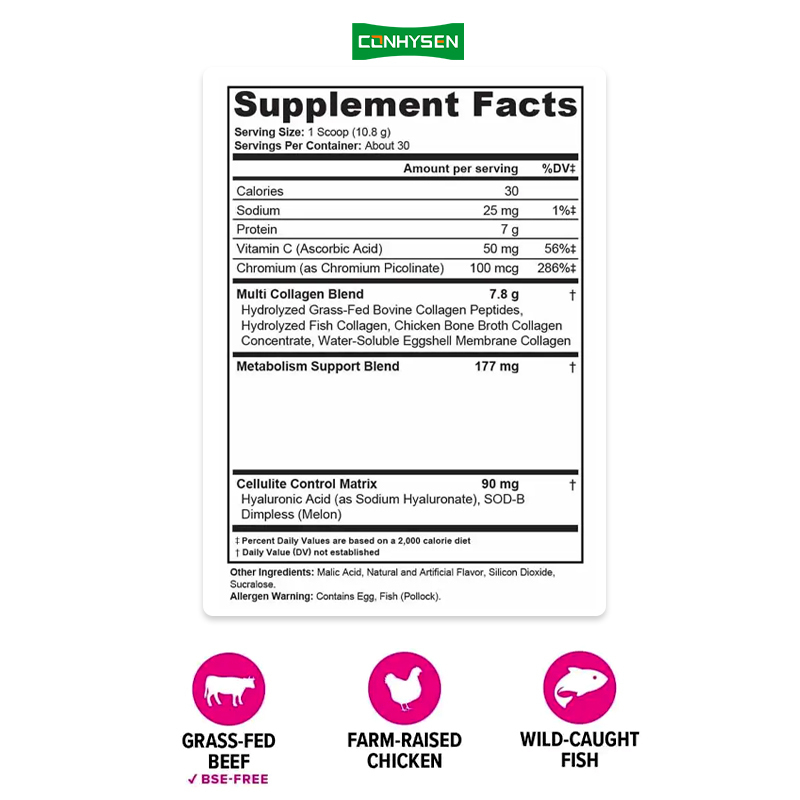 Fabricante de Suplementos Cápsulas de Emagrecimento Aprimoramento de Peptídeos de Colágeno 5 Tipos de Suplemento de Colágeno