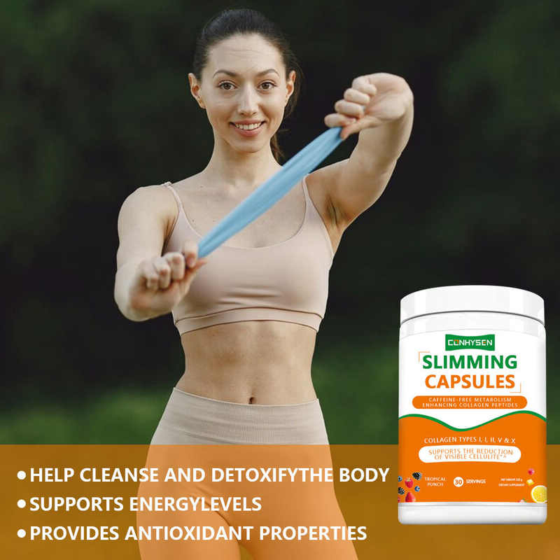 Cápsulas de Emagrecimento com Rótulo Personalizado Suportam Articulações e Ossos com Vitamina C e Suplemento de Ácido Hialurônico