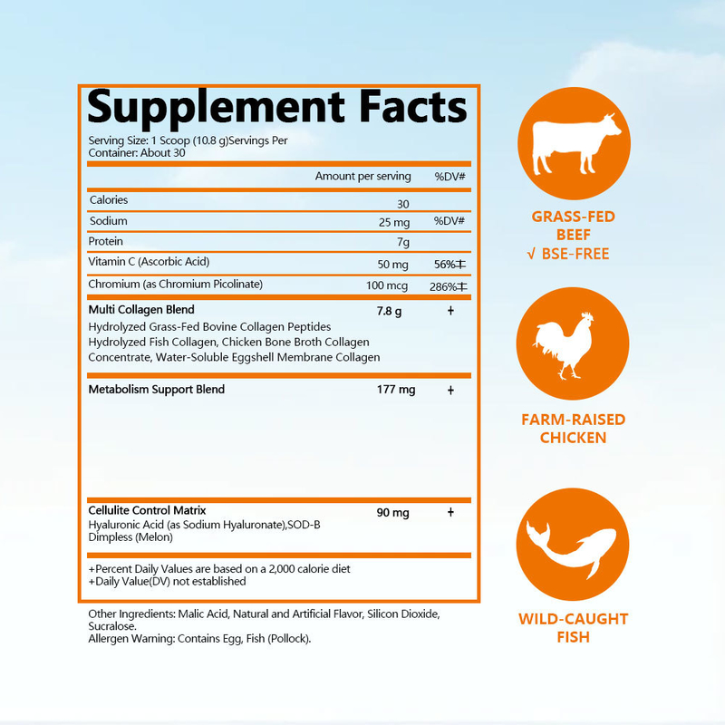 Cápsulas de Emagrecimento com Rótulo Personalizado Suportam Articulações e Ossos com Vitamina C e Suplemento de Ácido Hialurônico