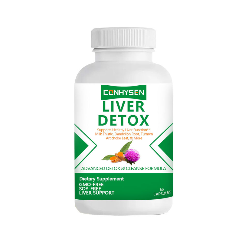 Produtos de Emagrecimento Cápsulas de Desintoxicação do Fígado Suportam a Função de Limpeza do Fígado Sem OGM