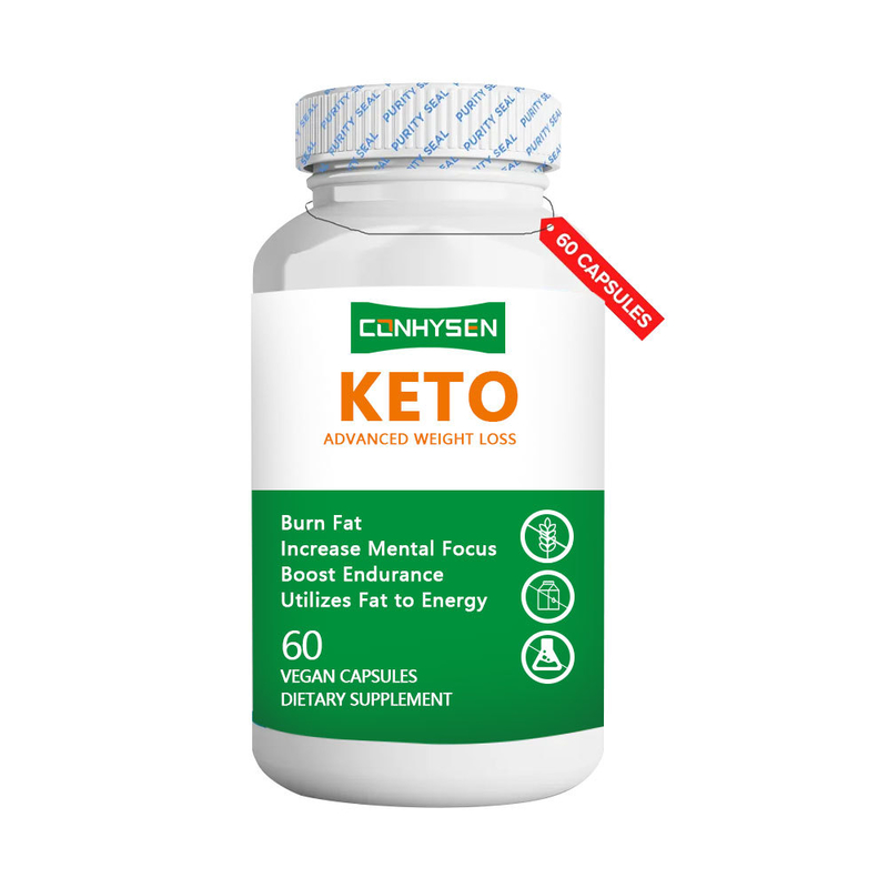 Suprimento de fábrica utiliza gordura para energia cápsulas KETO Cápsulas naturais para perda de peso segura