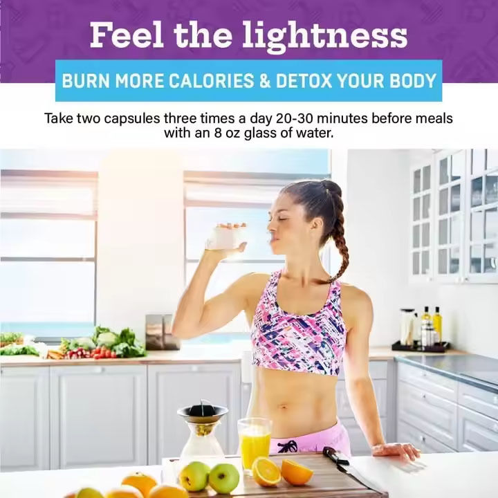 Queimador de Gordura Premium à Base de Plantas com Garcinia Cambogia L-Carnitina Aumentar o Metabolismo Reduzir o Apetite Desintoxicar Energize