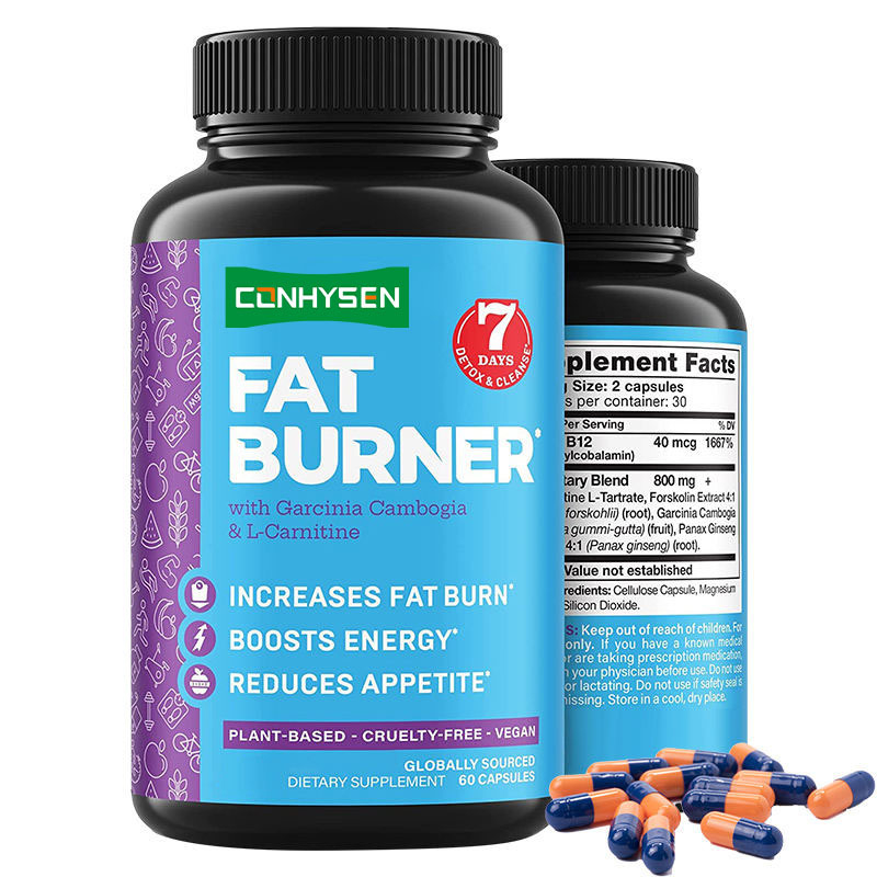 Queimadores de Gordura de Marca Própria com Cápsulas de Garcinia Cambogia e L-Carnitina Suportam Cápsulas de Energia para Acelerar o Metabolismo