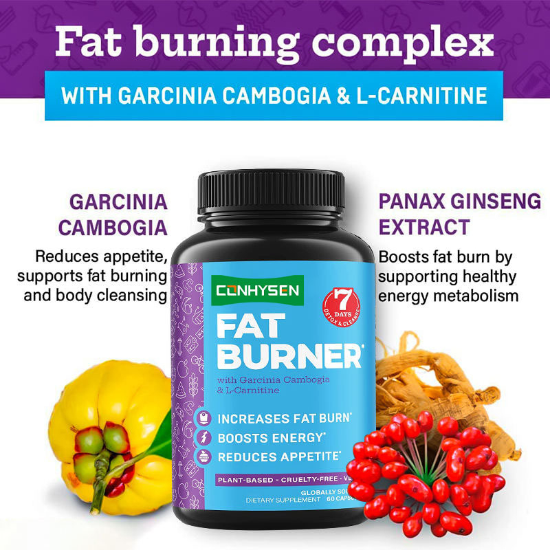 Queimadores de Gordura de Marca Própria com Cápsulas de Garcinia Cambogia e L-Carnitina Suportam Cápsulas de Energia para Acelerar o Metabolismo