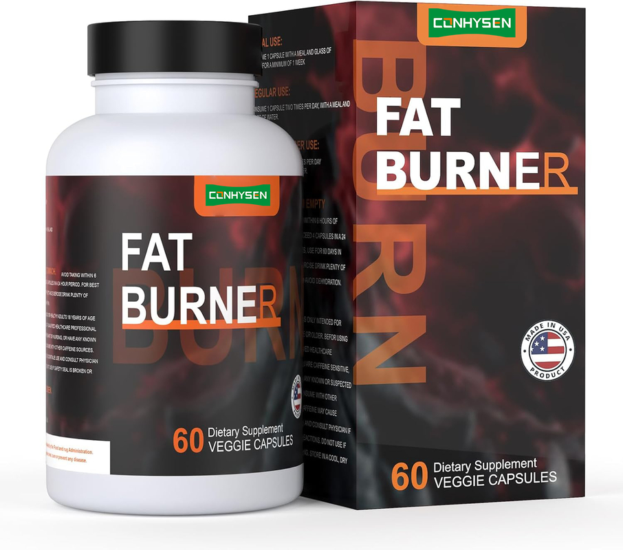 Queimador de Gordura Termogênico Avançado com Acetil-L-Carnitina Aumenta o Metabolismo Energia Controle do Apetite Cápsulas Vegetarianas