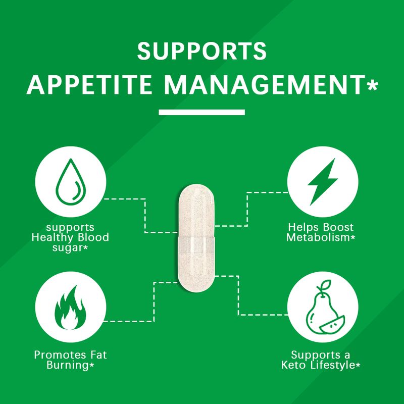 Cápsulas de Suporte para Queima de Gordura Abdominal Queimador de Gordura Cápsulas de Emagrecimento Formulado para Mulheres e Homens