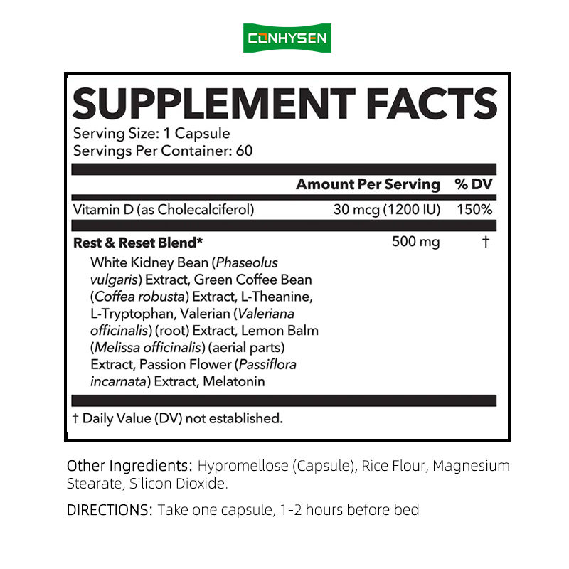 Suplemento de emagrecimento de marca personalizada de noite para mulheres cápsulas queimadoras de gordura