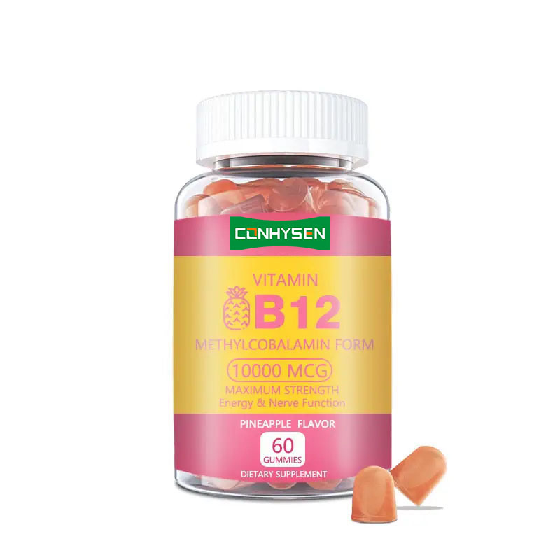 Rótulo privado Vitamina B12 Gomes Aumenta a energia Promove a saúde do coração Manter a saúde geral
