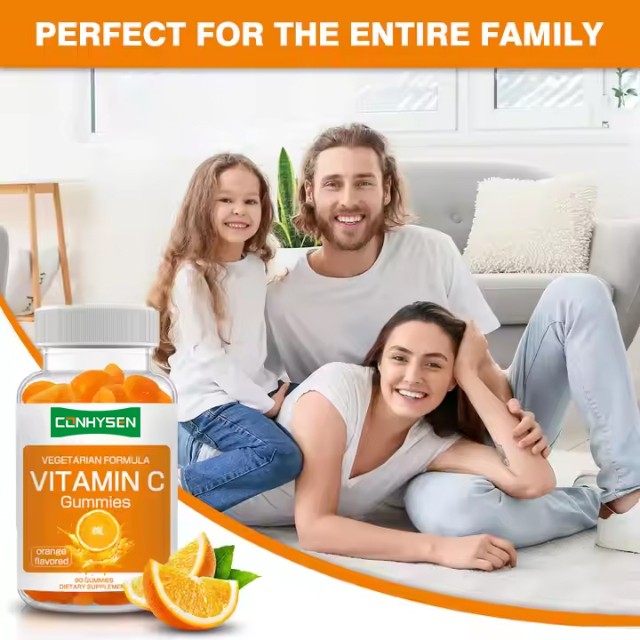 Vitamina C Extracto de frutas de laranja gomas saudáveis cabelo e reduz risco cardiovascular