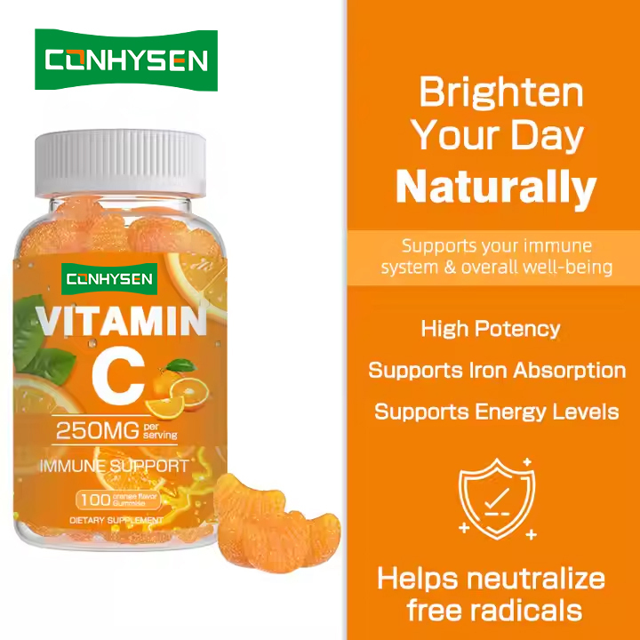 Gomas de Vitamina C Reforçam o Sistema Imunitário Suplemento Vitamínico para Adultos Doces de Vitamina C
