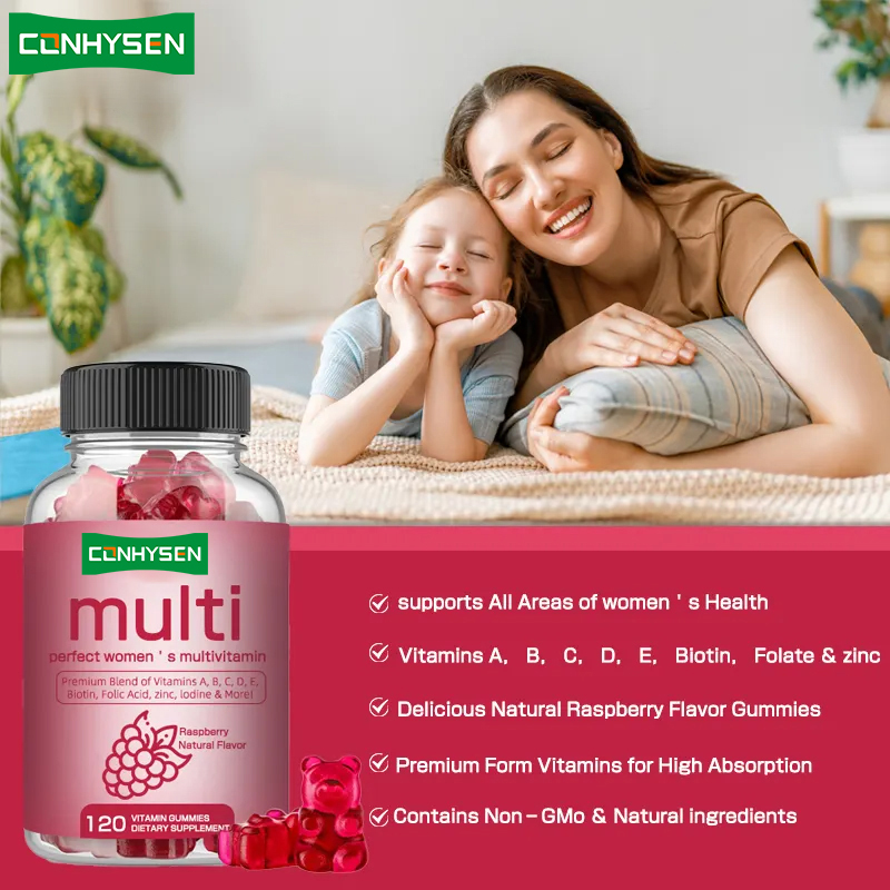 Multivitamínico Goma Vitamina B Biotina Mulheres para Imunidade Suplemento de Saúde para Vitamina C Goma