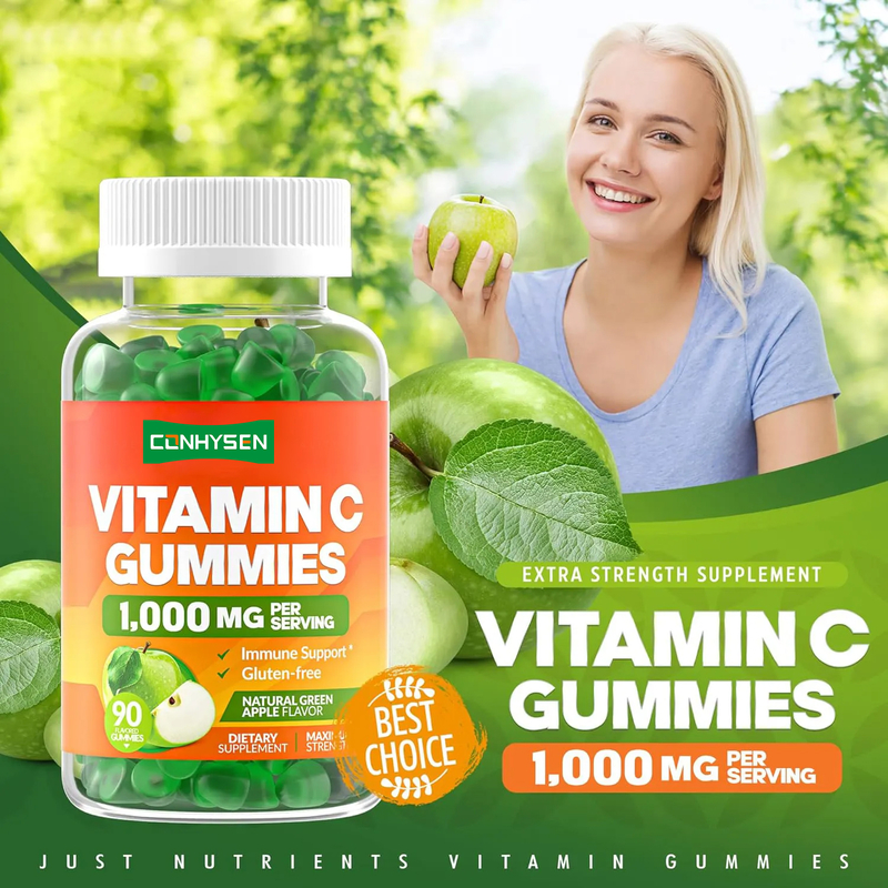 OEM Branqueamento da Pele Adultos Suplemento de Vitamina C para Criança 1000mg Vitamina C Gomes
