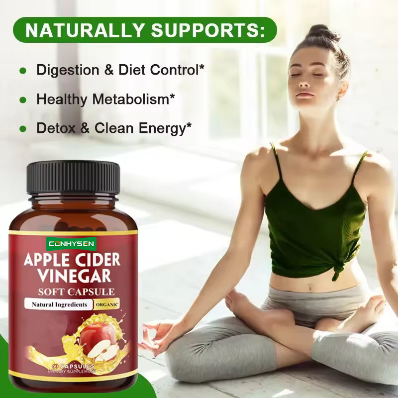 Wellbody OEM/ODM Private Label Factory Supply Cápsulas de Vinagre de Cidra de Maçã KETO Orgânico Natural Halal para Modelar o Corpo