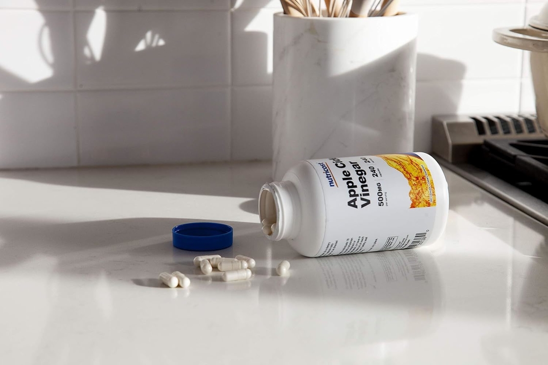 Suplemento dietético OEM Vinagre de Sidra de Maçã cápsulas 500mg 240 Cápsulas vegetarianas GMP vegetariano natural sem OGM sem glúten
