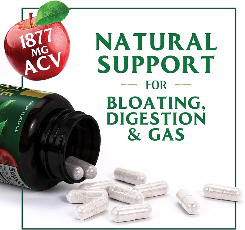 OEM Cetonas naturais ACV cápsulas perda de peso orgânico sem açúcar barriga plana vinagre de maçã cápsulas de vinagre de cidra perda de peso doces gomosos fibra dietética