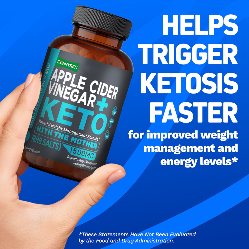 OEM ODM Keto Boost Vinagre de Sidra de Maçã BHB sais cápsulas para queima de gordura & apoio cetose-seu perfeito companheiro keto