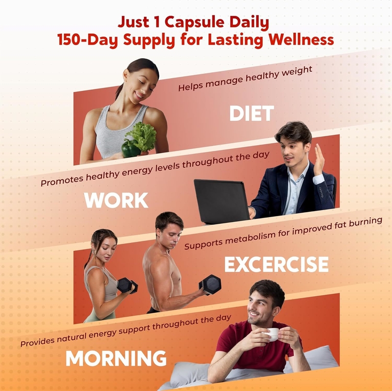 Cápsulas Detox de Vinagre de Cidra de Maçã Premium com Enzimas Digestivas Suportam o Metabolismo, Gerenciamento de Peso e Saúde Intestinal