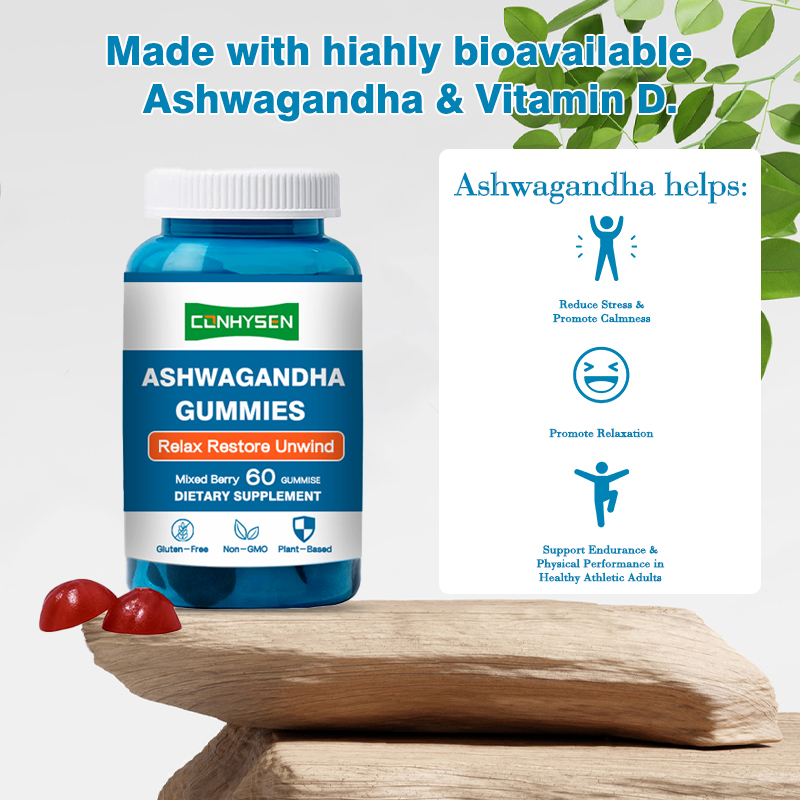 Gomas de Ashwagandha com Vitamina D2 para Reforço Imunológico - Validade de 18 Meses