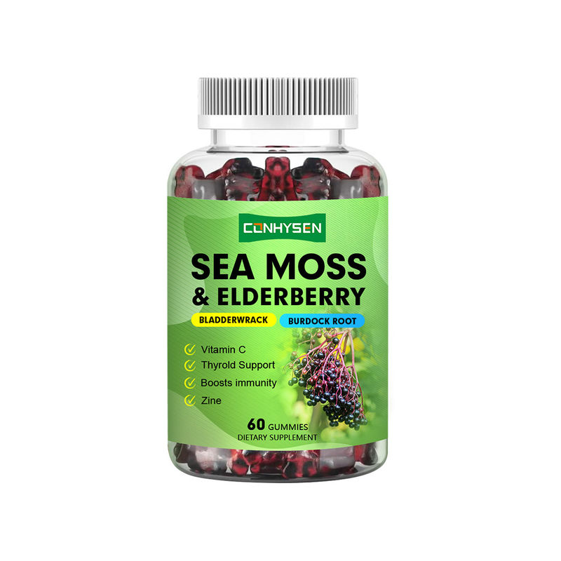 Goma de musgo do mar com vitamina C Fábrica de fornecedores de zinco para suporte antioxidante