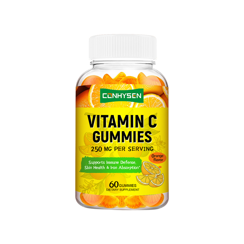 Fornecedor de Gomas de Vitamina C Personalizadas 60 Gomas para Suporte Anti-inflamatório