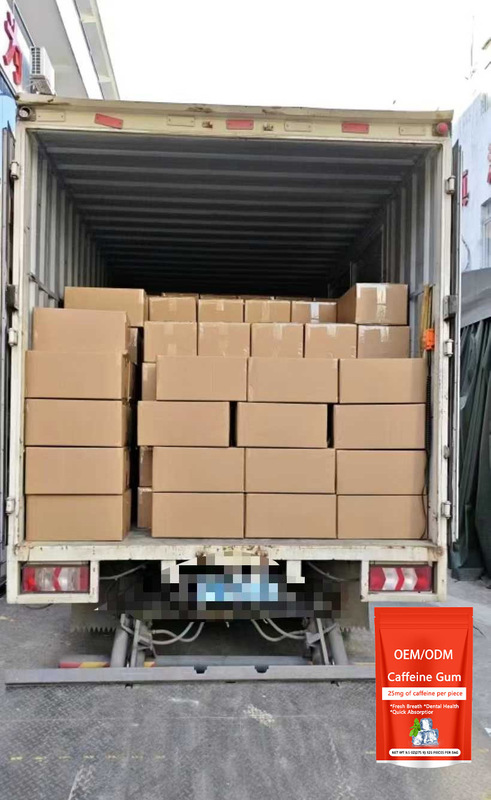 Caffeine Gum L-Theanine Energy Chewing Gums Support Energy Focus 0 Calories OEM