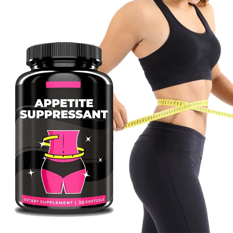 OEM Fibra dietética saudável queima gordura supressor do apetite cápsulas pílulas emagrecimento mulheres supressor do apetite para perda de peso
