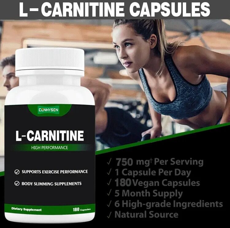 Marca Privada Suplementos Dietéticos L-carnitina Fumarato Folha de Lótus Emagrecimento Perda de Peso Cápsulas de L-carnitina Fibra dietética
