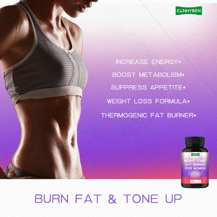 Suplemento Queimador de Gordura com Perda de Peso Efetiva Cápsulas para Perda de Peso Noturna para Mulheres Suplemento em Cápsulas