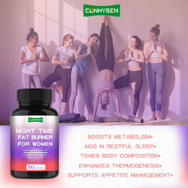 Suplemento Queimador de Gordura com Perda de Peso Efetiva Cápsulas para Perda de Peso Noturna para Mulheres Suplemento em Cápsulas