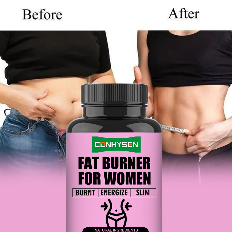 Capsulas de queima de gordura de marca privada Suporta o controle do apetite Aumenta o metabolismo Suplemento dietético Capsulas de perda de peso