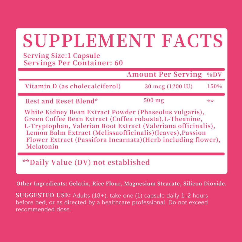 OEM Capsula de queima de gordura da barriga Detox emagrecimento mais supressor de apetite para mulheres Emagrecimento Suplemento de perda de estômago Fibra dietética