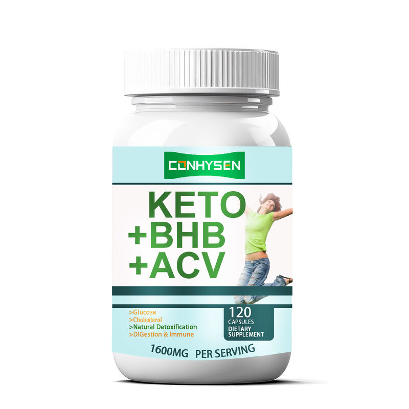 Cápsulas de Fibra Dietética Keto ACV BHB de Marca Própria Suplementos para Perda de Peso Cápsulas Keto Bhb Cápsulas Dietéticas