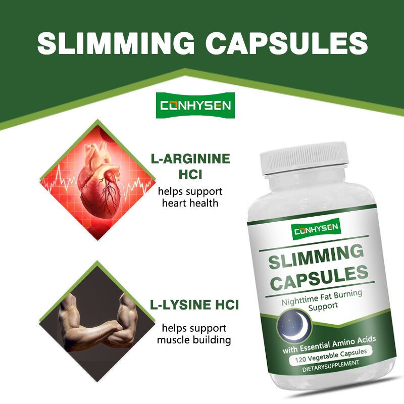 Cápsulas de Emagrecimento Private Label para Ajudar a Limpar e Desintoxicar o Corpo com L-Arginina HCL Cápsulas de Emagrecimento Fibra Dietética Herbal