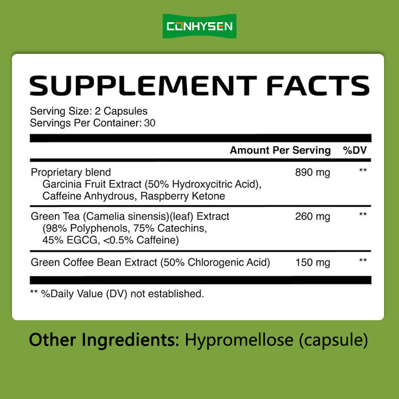 Cápsulas Prival Label Queimador de Gordura para Supressor de Apetite e Suplemento de Saúde de Suporte para Aumento do Metabolismo