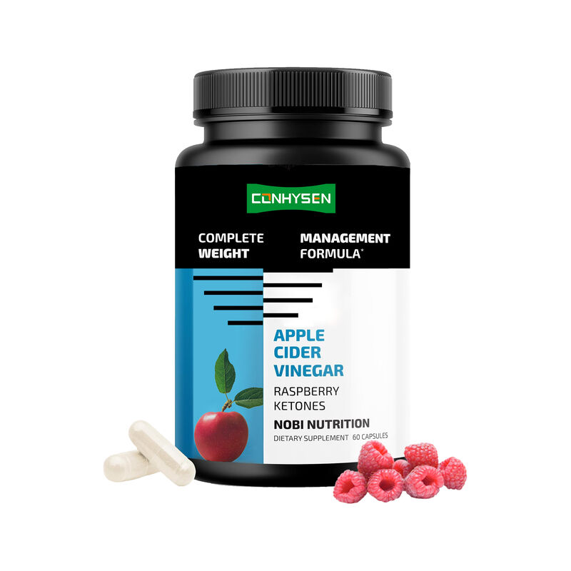 OEM Suplementos dietéticos de fibra Vegano natural Vinagre de maçã cápsulas de vinagre de maçã puras de desintoxicação Maçã apoia o controle de peso