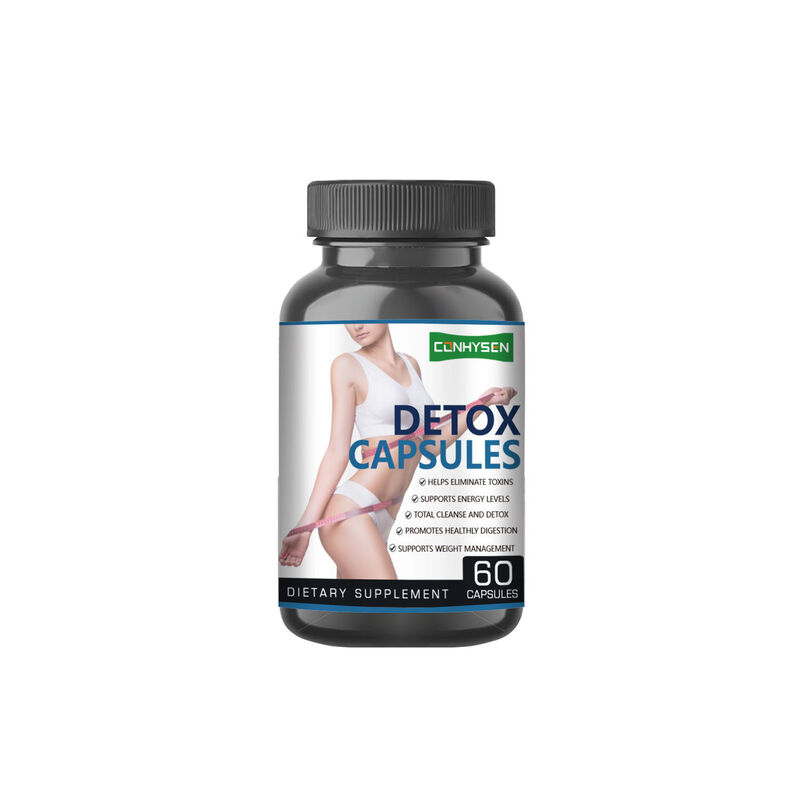 Capsulas de desintoxicação de marcas privadas Produtos herbais para emagrecer que aumentam o metabolismo e apoiam a saúde da digestão para adultos