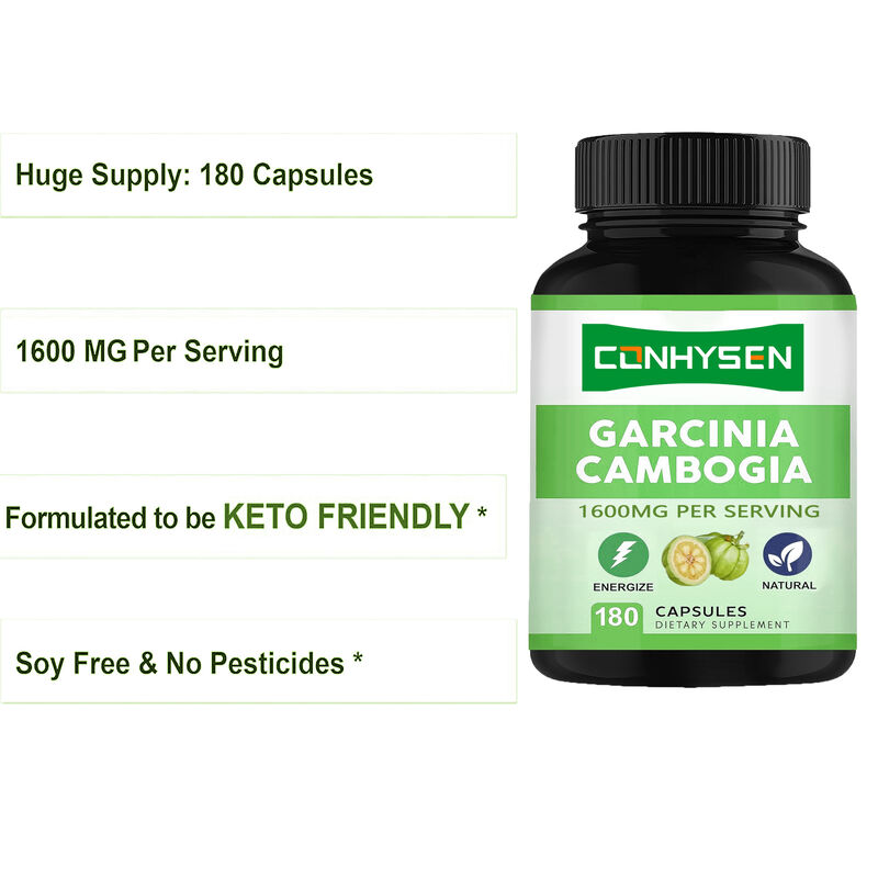 Suplemento Alimentar de Alta Qualidade Cápsulas de Garcinia Cambogia Pura Promove Energia e Resistência Suplementos Naturais
